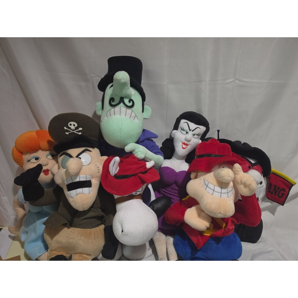 Rocky and Bullwinkle and Friends Plush Collectible Toys W/Tags Dolls Rare 7